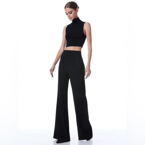 Alice + Olivia DYLAN HIGH WAISTED WIDE LEG PANT - Picture 8 of 17